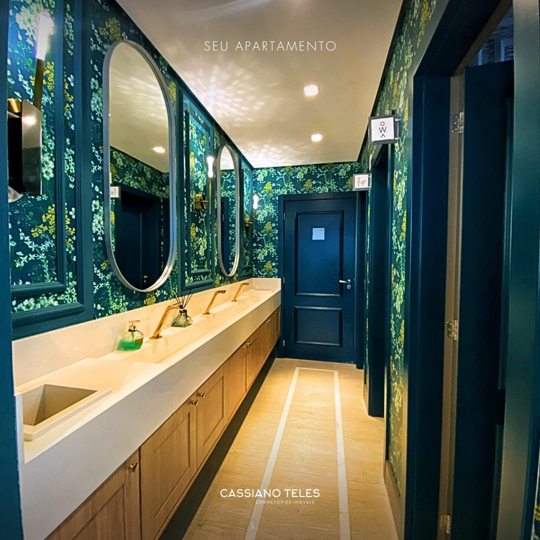 Salão de festas amplo para eventos no Carmel Residence em Itapema.