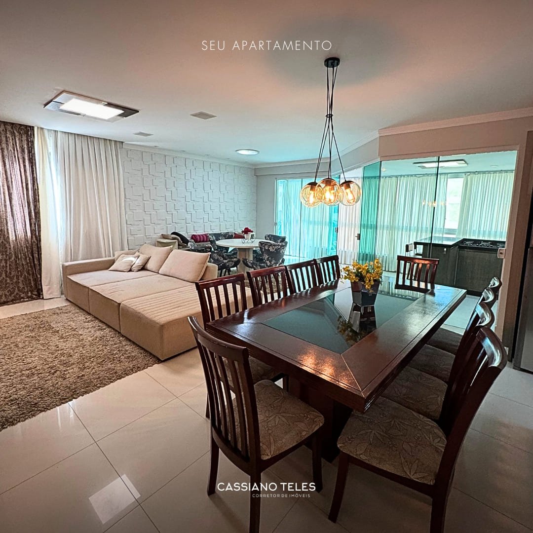 Living integrado com design contemporâneo no Residencial Cayman em Itapema.