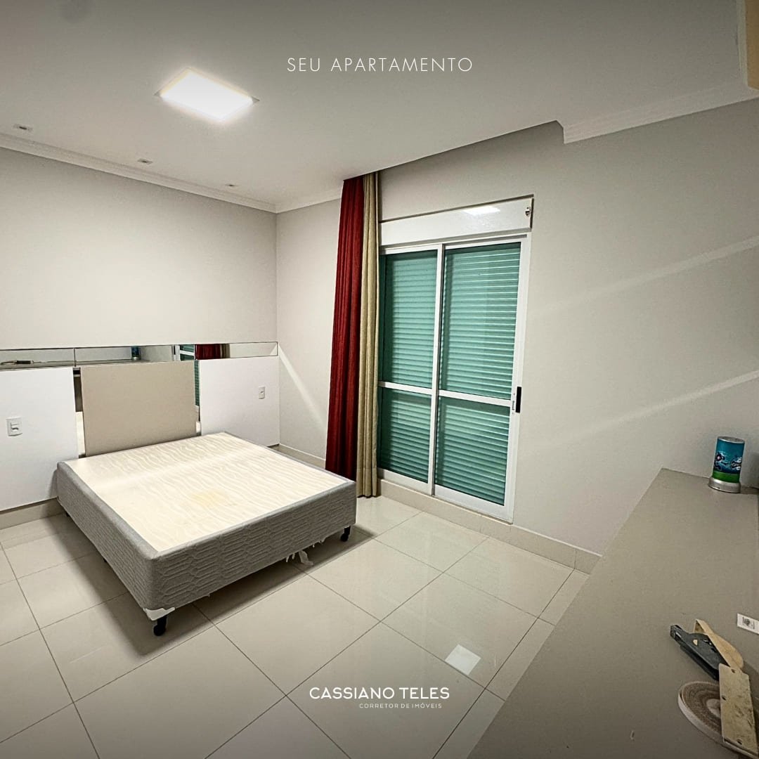 Suíte decorada com design acolhedor no Residencial Cayman em Itapema.