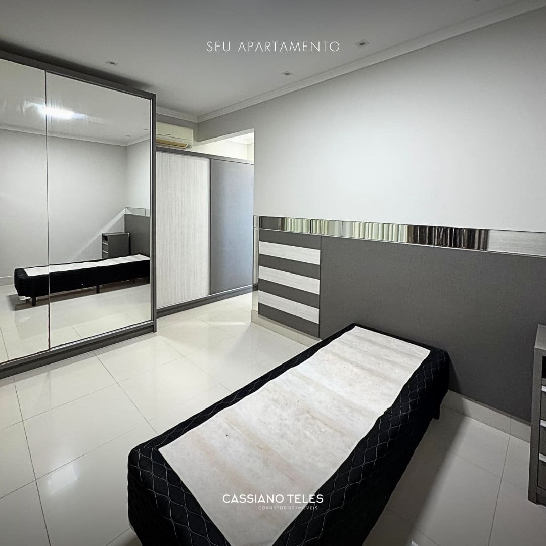 Suíte adicional com mobiliário planejado no Residencial Cayman em Itapema.