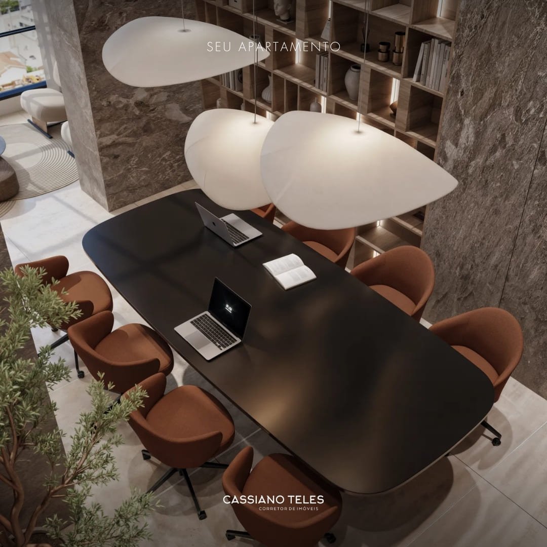 Escritório do apartamento à venda no Vellum em Porto Belo, espaço ideal para home office com conforto e privacidade.