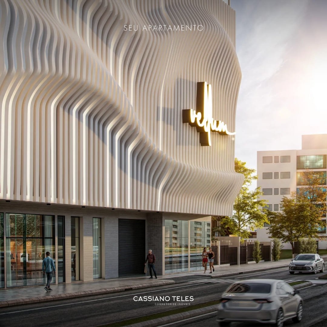 Fachada do Vellum, lançamento imobiliário em Porto Belo, apartamento à venda em quadra mar próximo à praia.