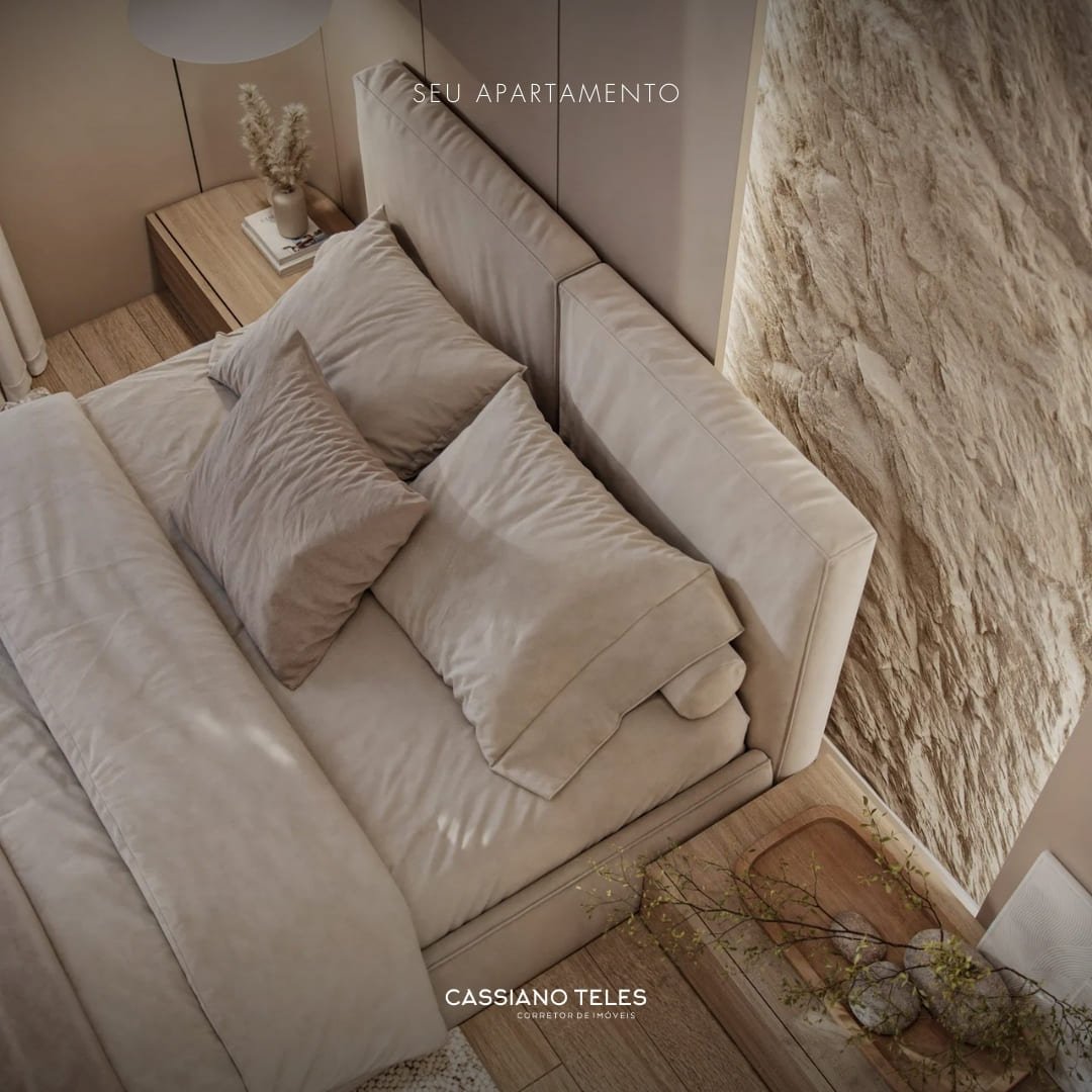 Suíte do apartamento à venda no Vellum em Porto Belo, com ambiente confortável e acabamento moderno.